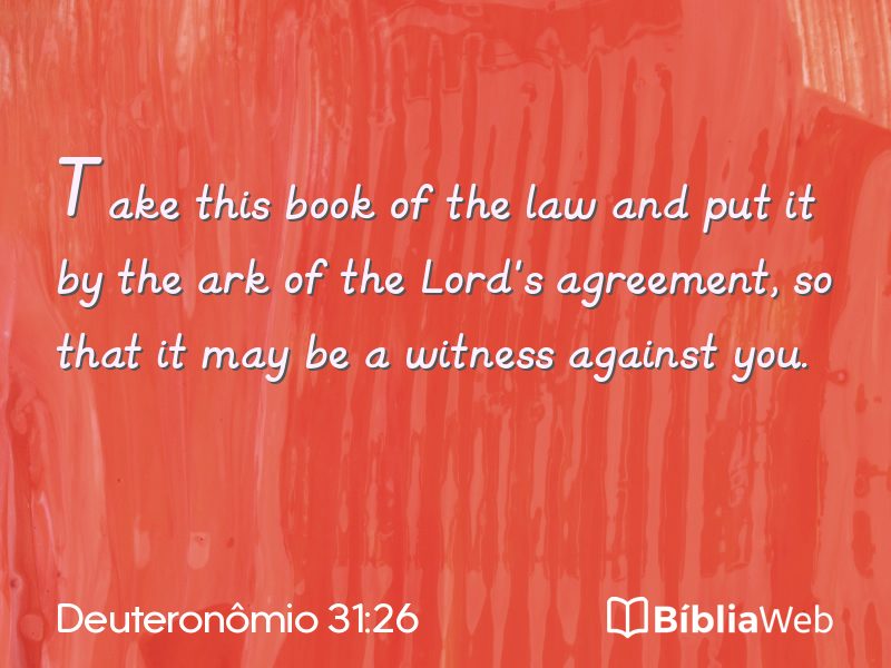 Deuteronômio 31:26 em imagem para compartilhar