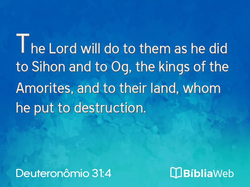 Deuteronômio 31:4 em imagem para compartilhar