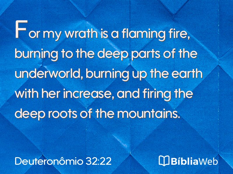 Deuteronômio 32:22 em imagem para compartilhar
