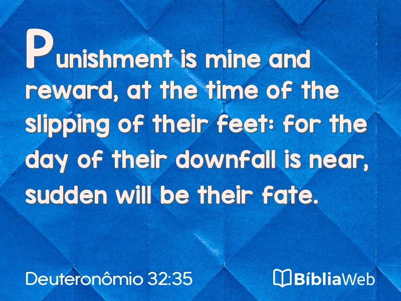 Deuteronômio 32:35 em imagem para compartilhar
