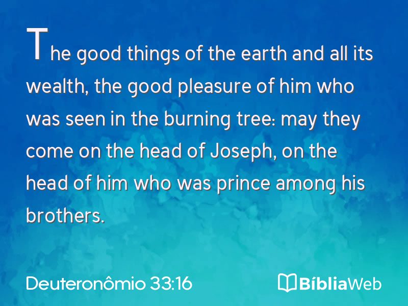 Deuteronômio 33:16 em imagem para compartilhar