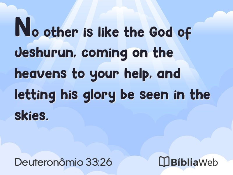 Deuteronômio 33:26 em imagem para compartilhar