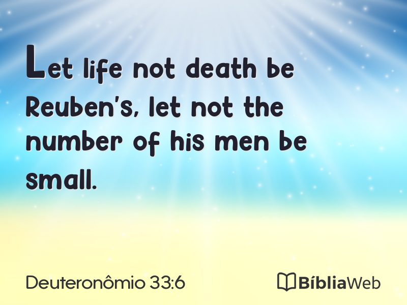 Deuteronômio 33:6 em imagem para compartilhar