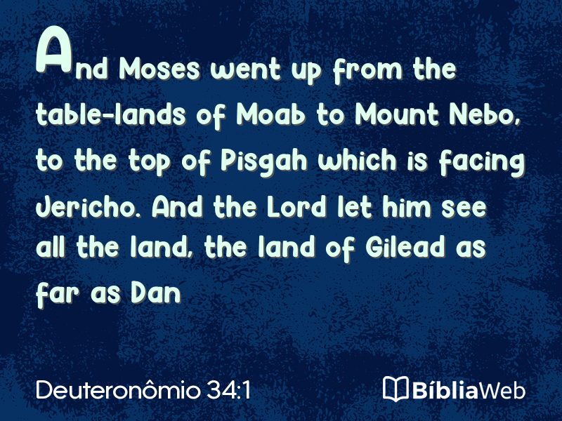 Deuteronômio 34:1 em imagem para compartilhar