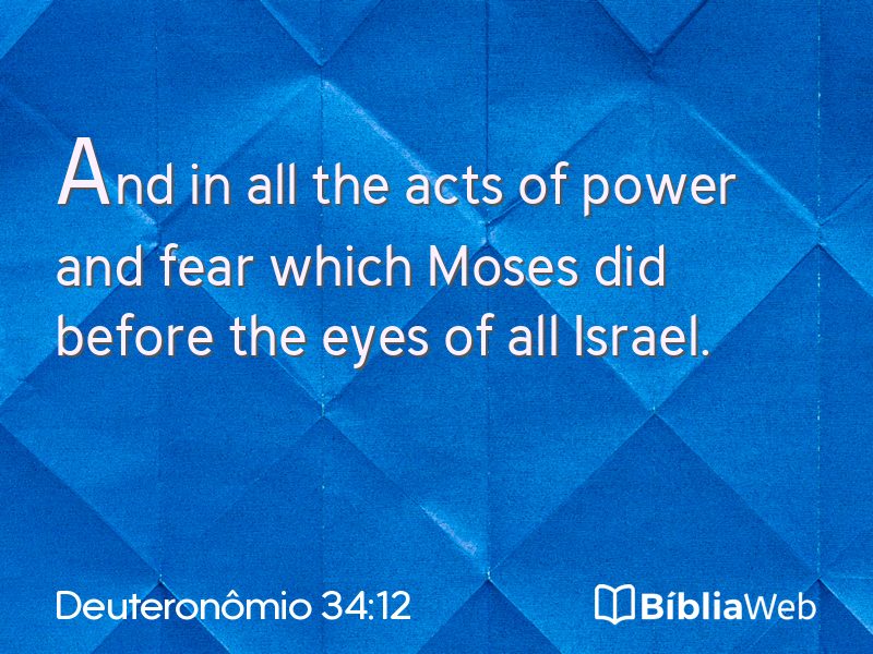 Deuteronômio 34:12 em imagem para compartilhar