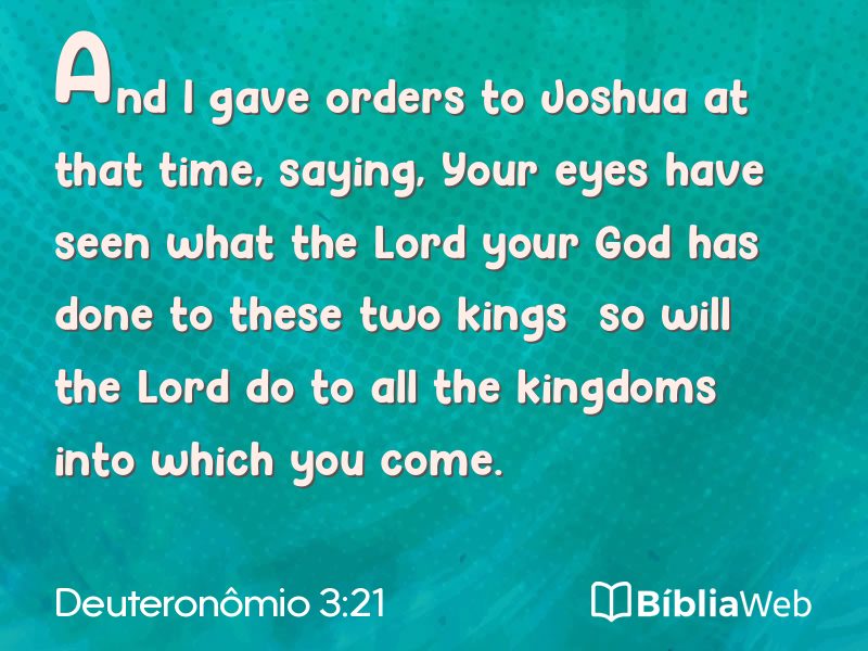 Deuteronômio 3:21 em imagem para compartilhar