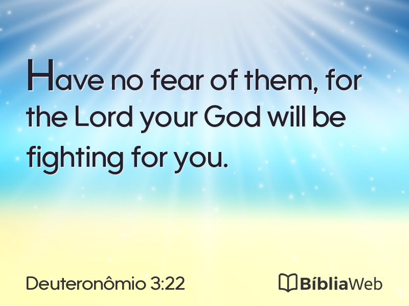 Deuteronômio 3:22 em imagem para compartilhar