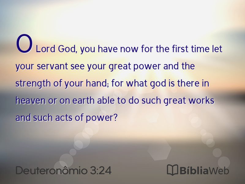 Deuteronômio 3:24 em imagem para compartilhar