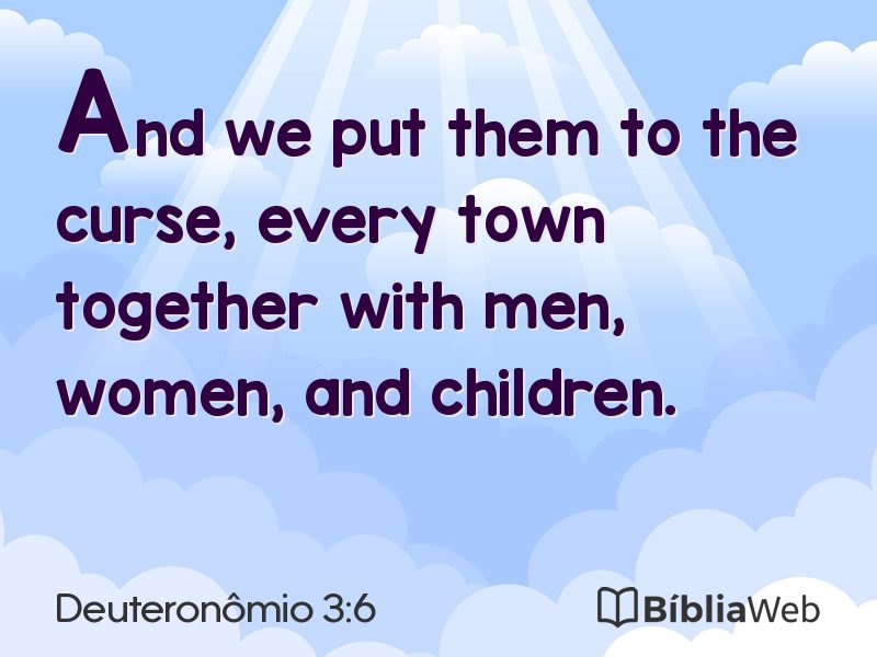 Deuteronômio 3:6 em imagem para compartilhar