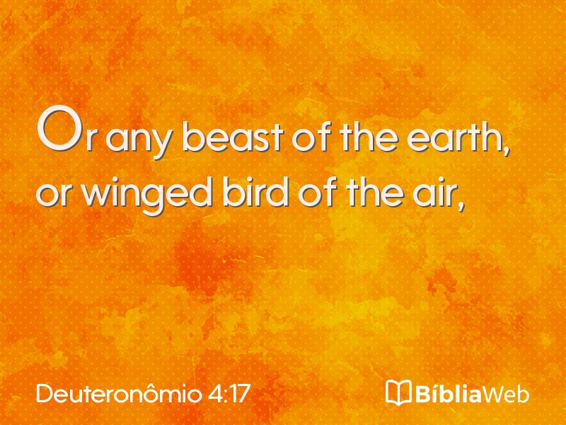 Deuteronômio 4:17 em imagem para compartilhar