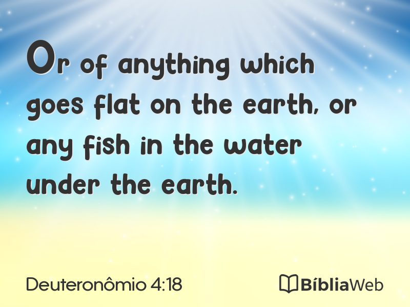Deuteronômio 4:18 em imagem para compartilhar