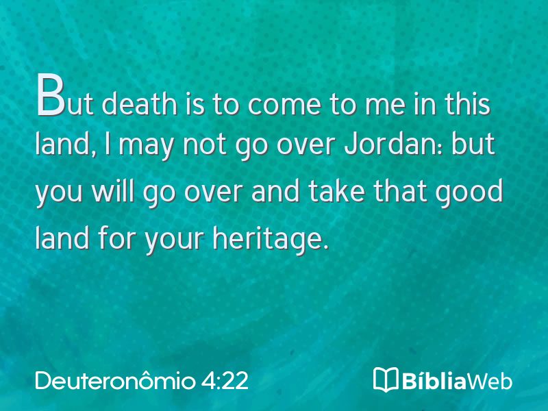 Deuteronômio 4:22 em imagem para compartilhar