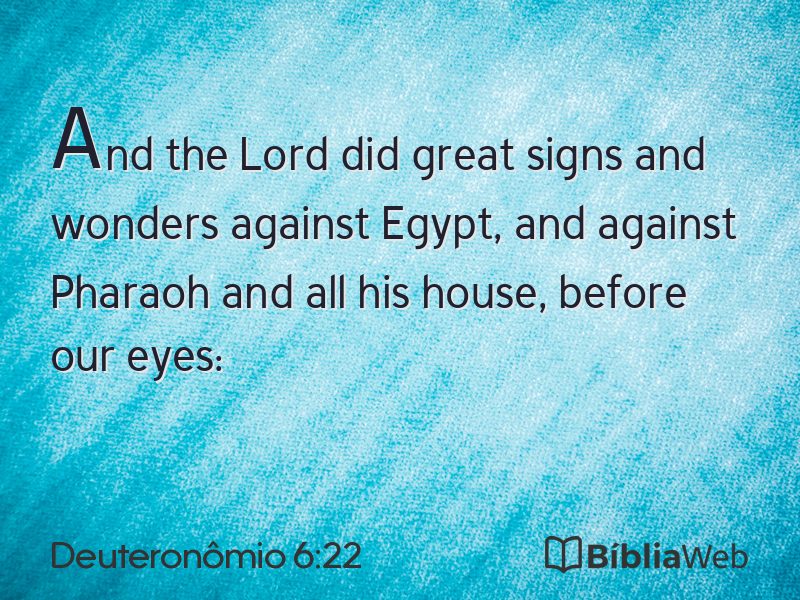 Deuteronômio 6:22 em imagem para compartilhar