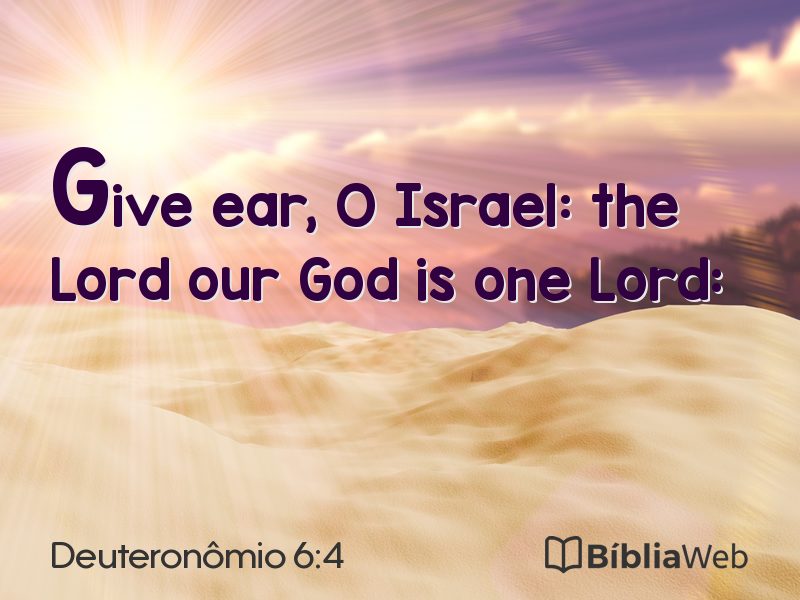 Deuteronômio 6:4 em imagem para compartilhar