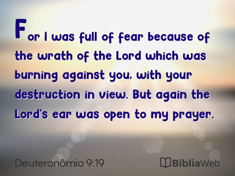 Deuteronômio 9:19 em imagem para compartilhar