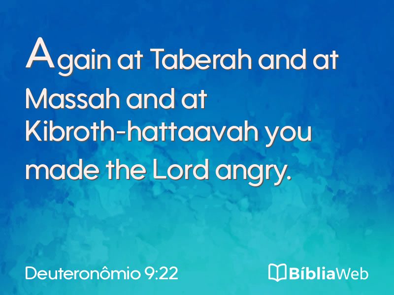 Deuteronômio 9:22 em imagem para compartilhar