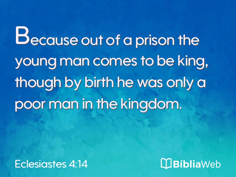 Eclesiastes 4:14 em imagem para compartilhar