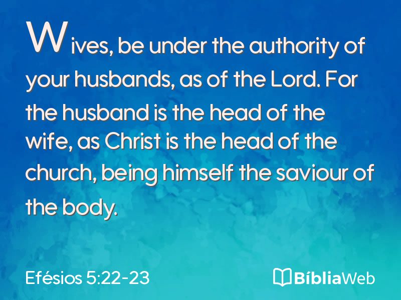 Efésios 5:22-23 em imagem para compartilhar