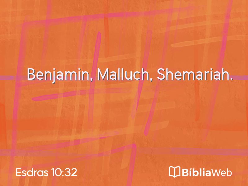 Esdras 10:32 em imagem para compartilhar