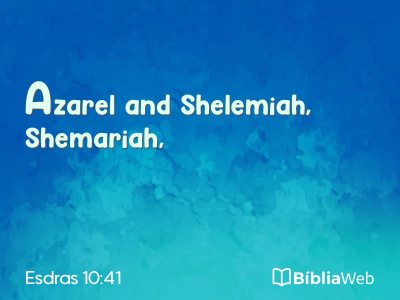 Esdras 10:41 em imagem para compartilhar