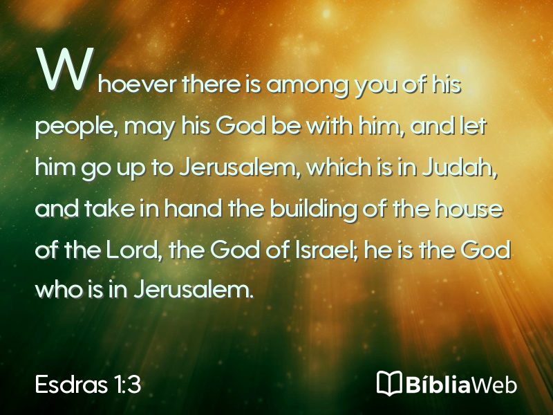 Esdras 1:3 em imagem para compartilhar