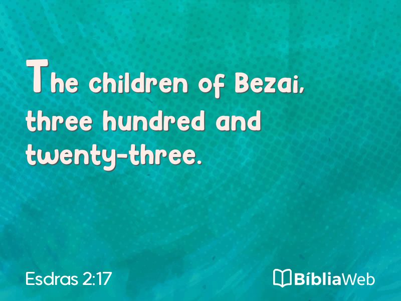 Esdras 2:17 em imagem para compartilhar
