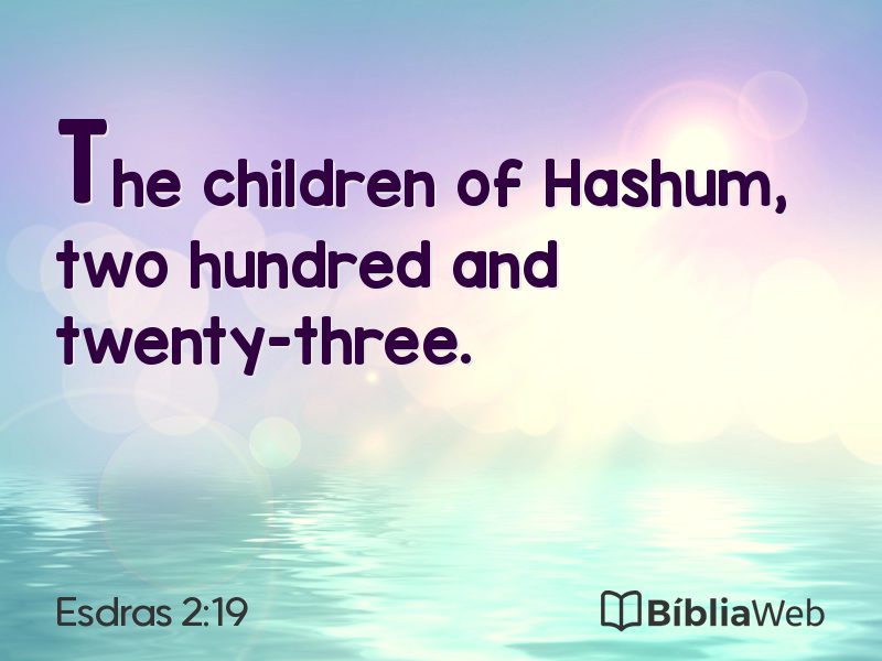 Esdras 2:19 em imagem para compartilhar