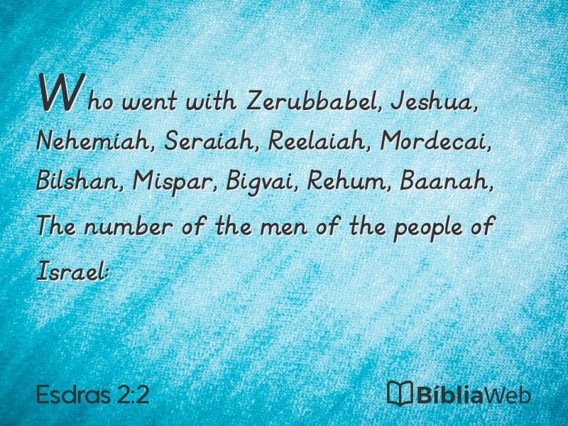 Esdras 2:2 em imagem para compartilhar