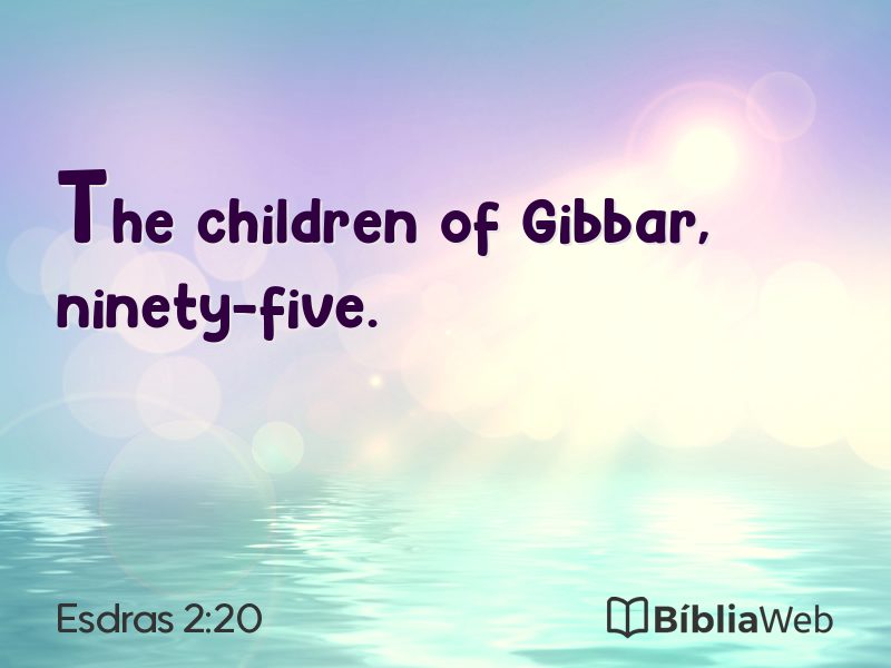 Esdras 2:20 em imagem para compartilhar