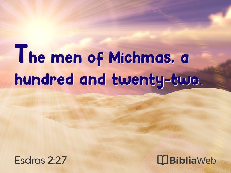 Esdras 2:27 em imagem para compartilhar