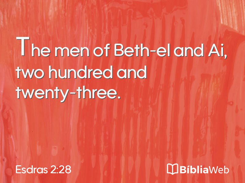 Esdras 2:28 em imagem para compartilhar