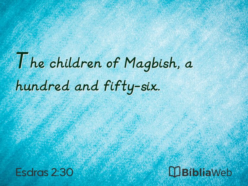Esdras 2:30 em imagem para compartilhar