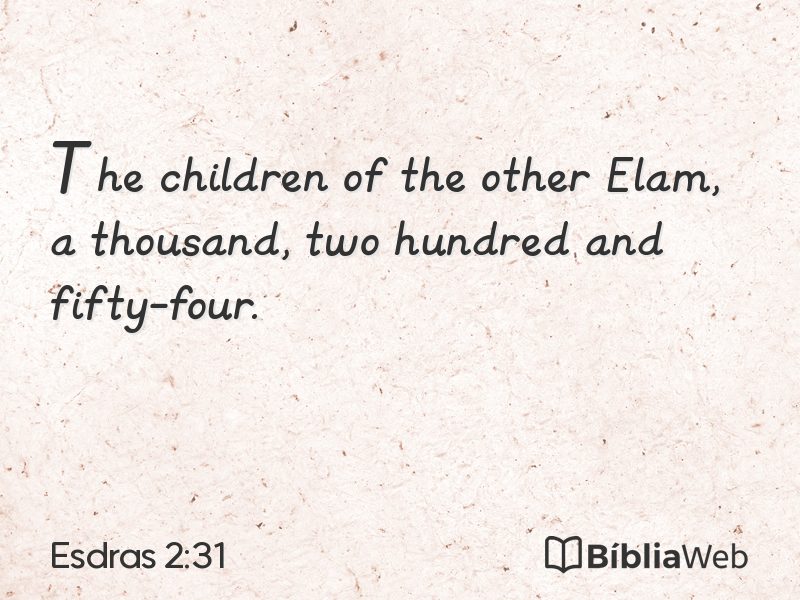 Esdras 2:31 em imagem para compartilhar