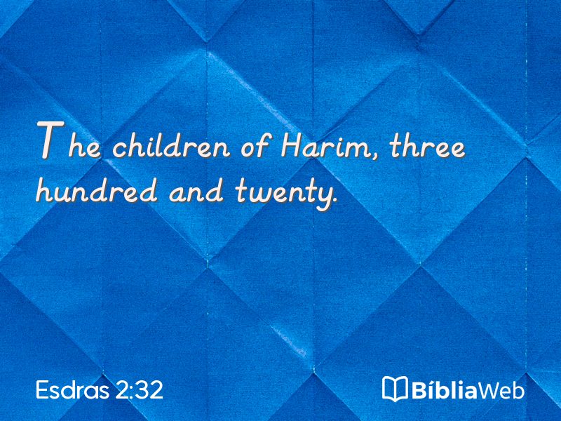 Esdras 2:32 em imagem para compartilhar