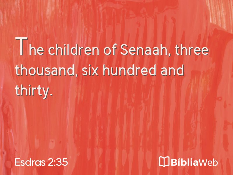 Esdras 2:35 em imagem para compartilhar