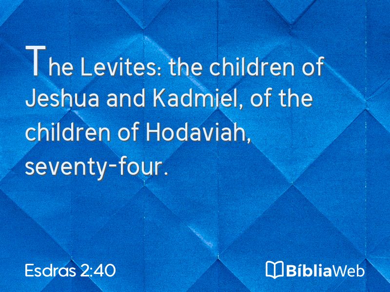 Esdras 2:40 em imagem para compartilhar