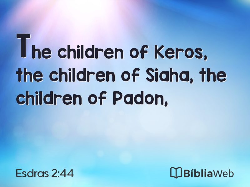Esdras 2:44 em imagem para compartilhar