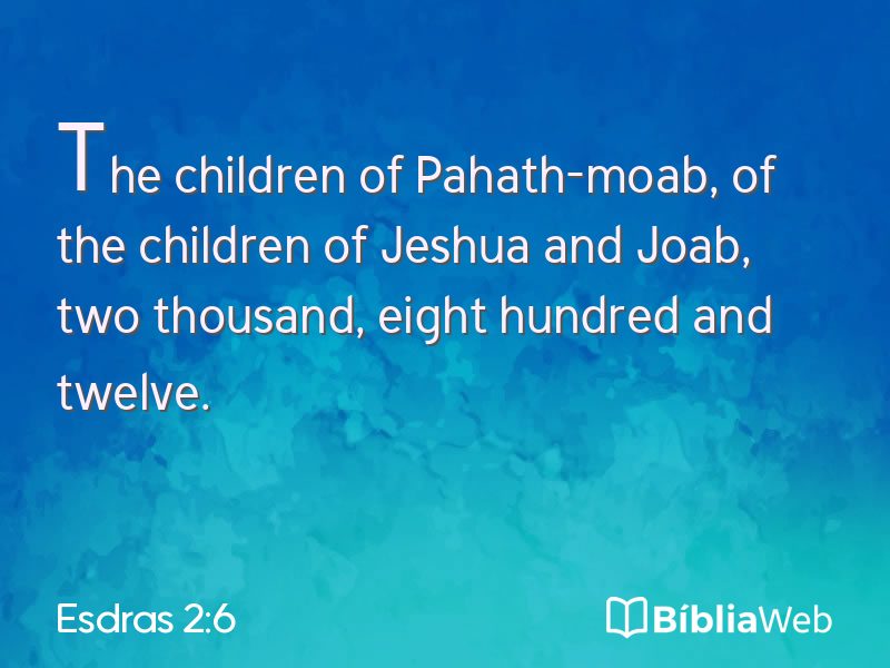 Esdras 2:6 em imagem para compartilhar