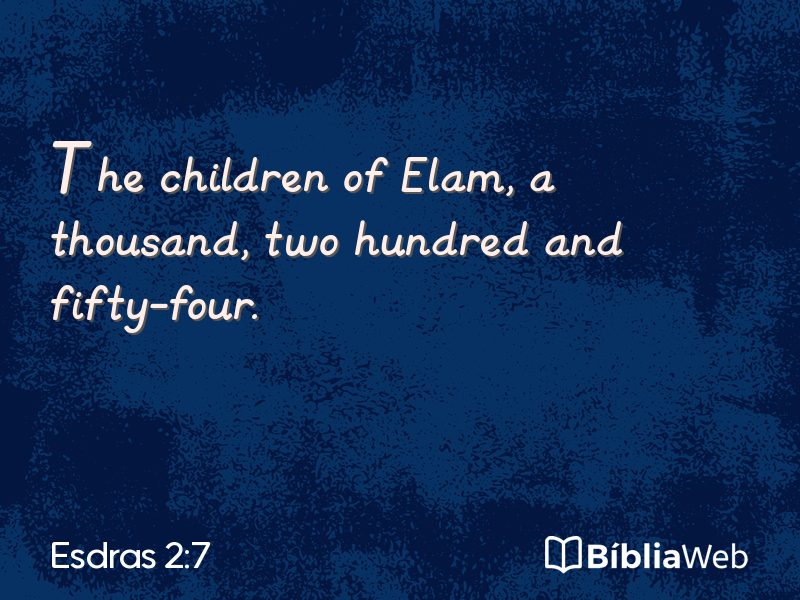 Esdras 2:7 em imagem para compartilhar