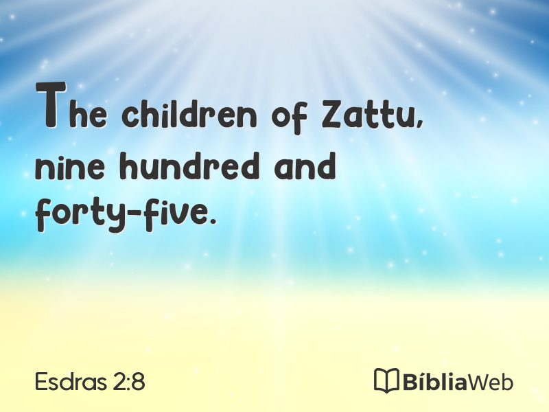 Esdras 2:8 em imagem para compartilhar