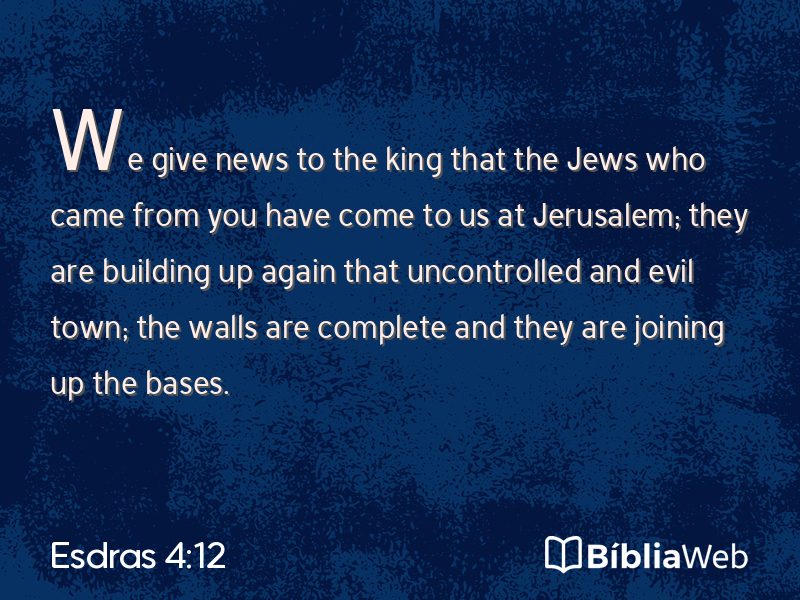 Esdras 4:12 em imagem para compartilhar