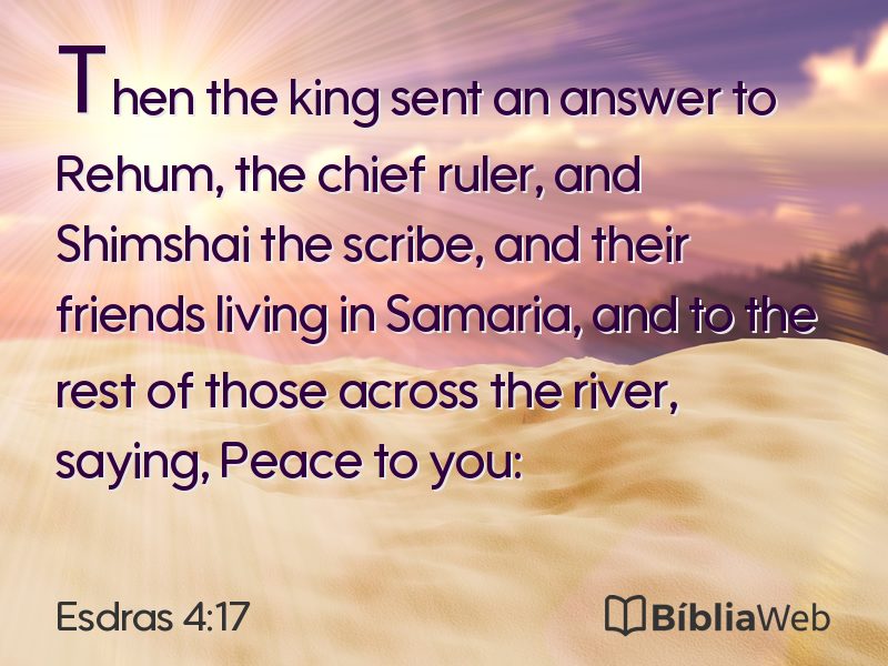 Esdras 4:17 em imagem para compartilhar