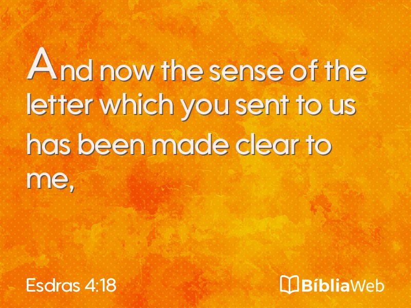 Esdras 4:18 em imagem para compartilhar