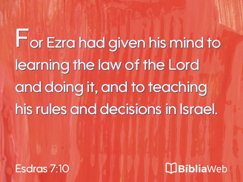 Esdras 7:10 em imagem para compartilhar