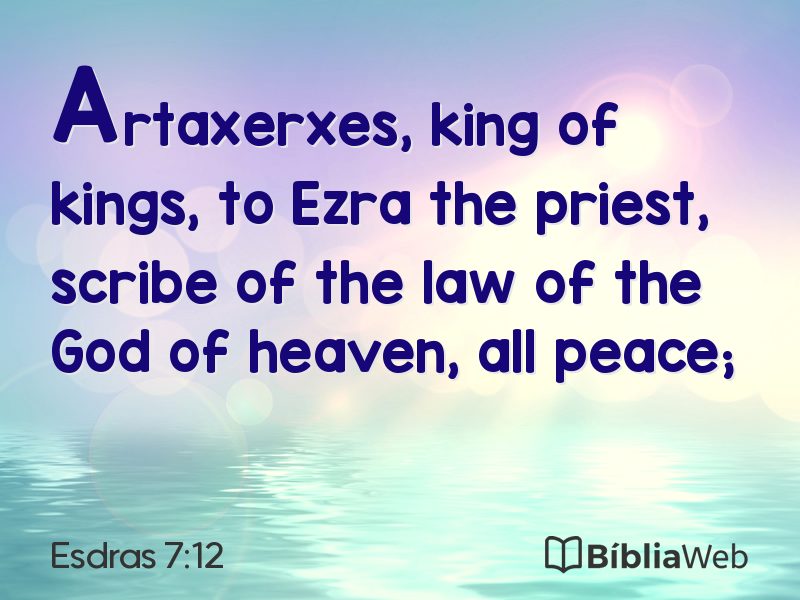 Esdras 7:12 em imagem para compartilhar