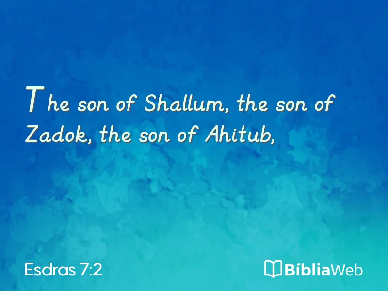 Esdras 7:2 em imagem para compartilhar