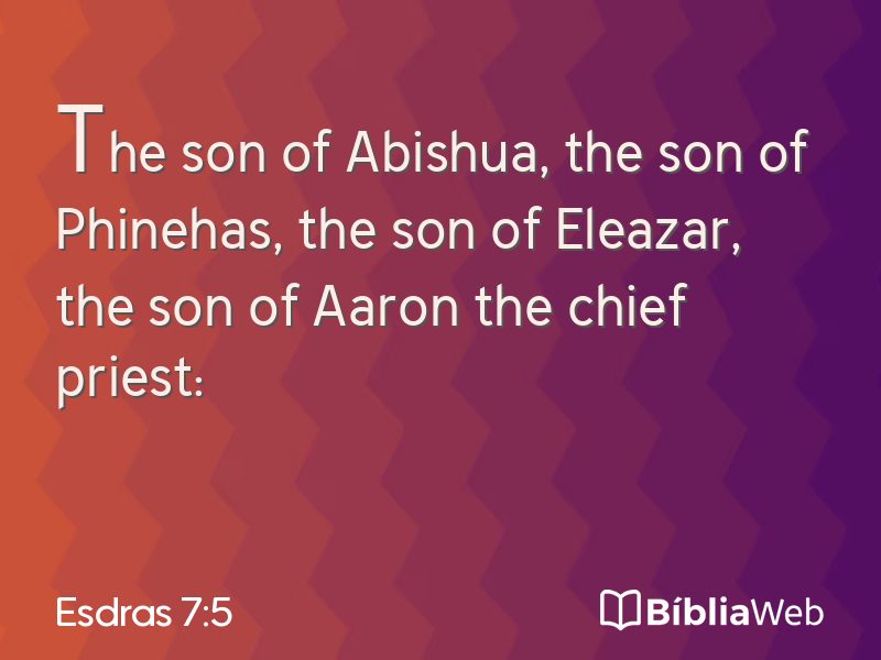 Esdras 7:5 em imagem para compartilhar