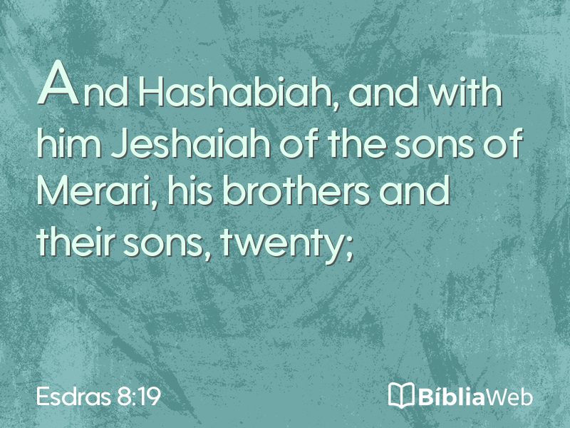 Esdras 8:19 em imagem para compartilhar