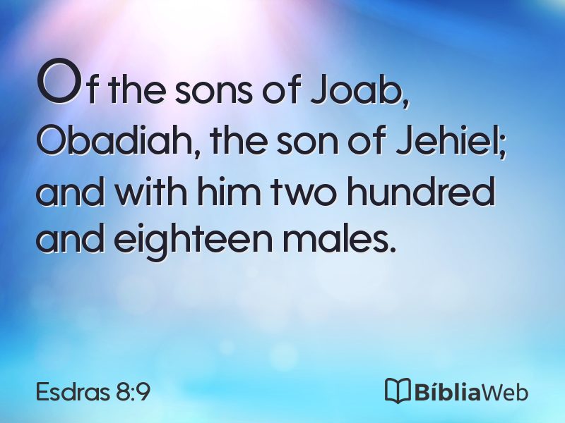 Esdras 8:9 em imagem para compartilhar