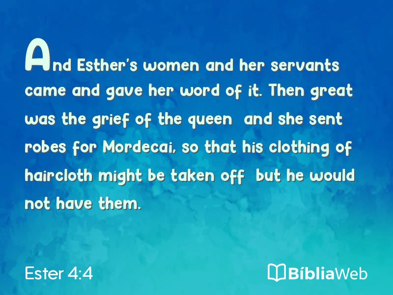 Ester 4:4 em imagem para compartilhar